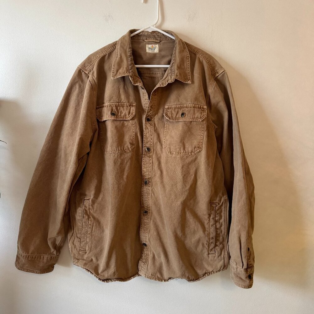 Marine Layer Broken In Canvas Overshirt